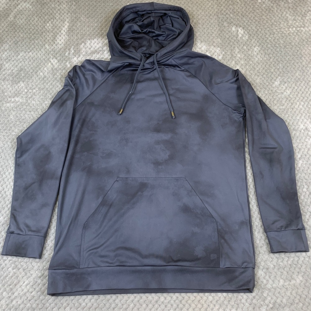 Redvanly Golf Hoodie Mens S Gray Tonal Performance Pullover Lightweight Stretch